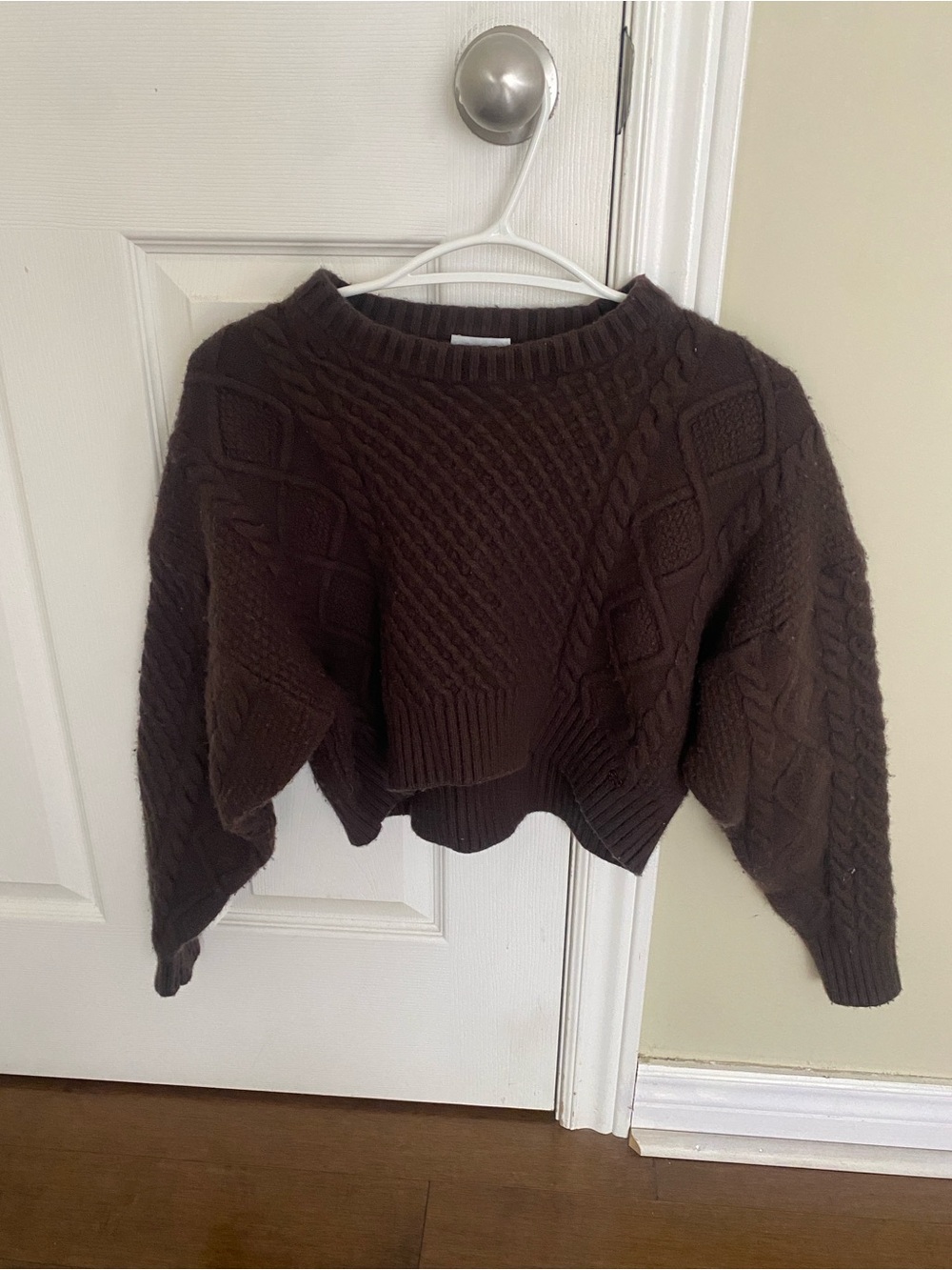Sunday Best Brown Cropped Sweater